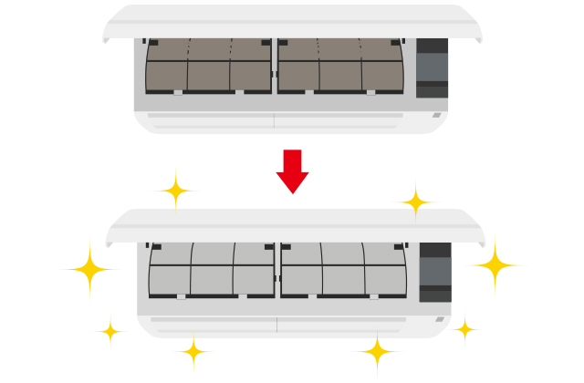 エアコンを掃除して電気代節約・カビ対策
