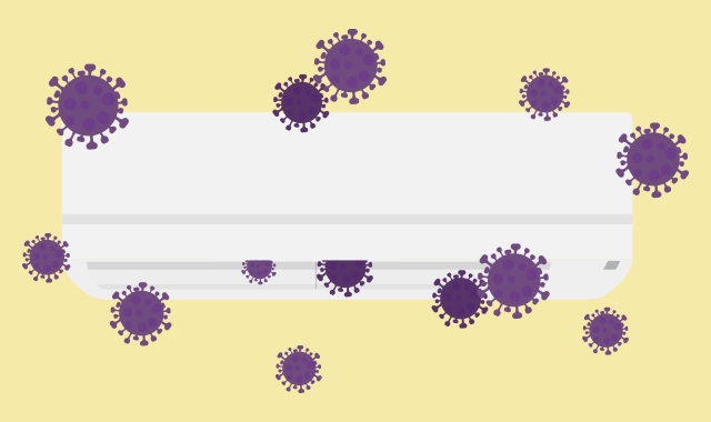 ドライ（除湿）運転中のエアコン内部は湿度が高くカビが発生しやすい